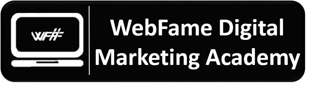 Digital marketing courses in raipur - webfame logo